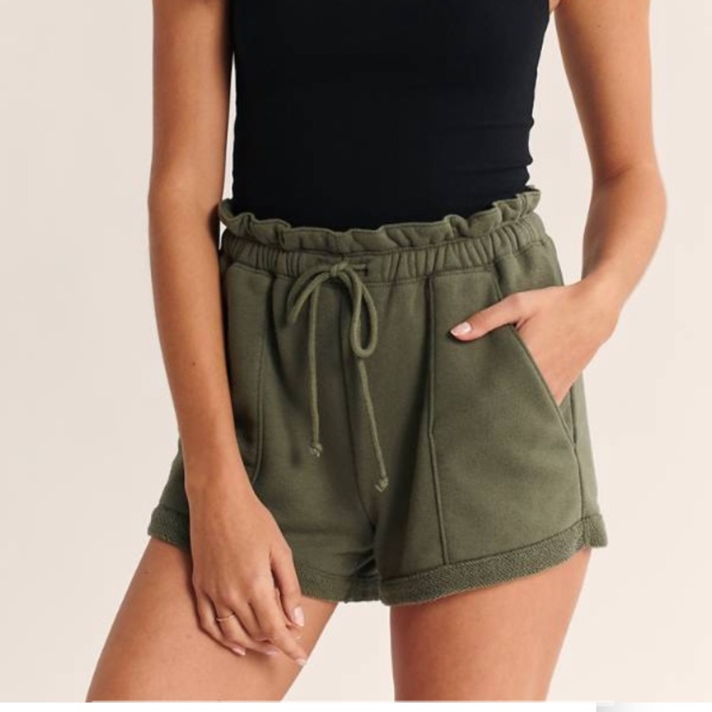 Knit Paperbag Shorts